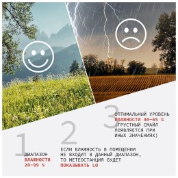 Метеостанции REXANT RM-011 70-0511 {Термогигрометр комнатный с часами и функцией будильника}